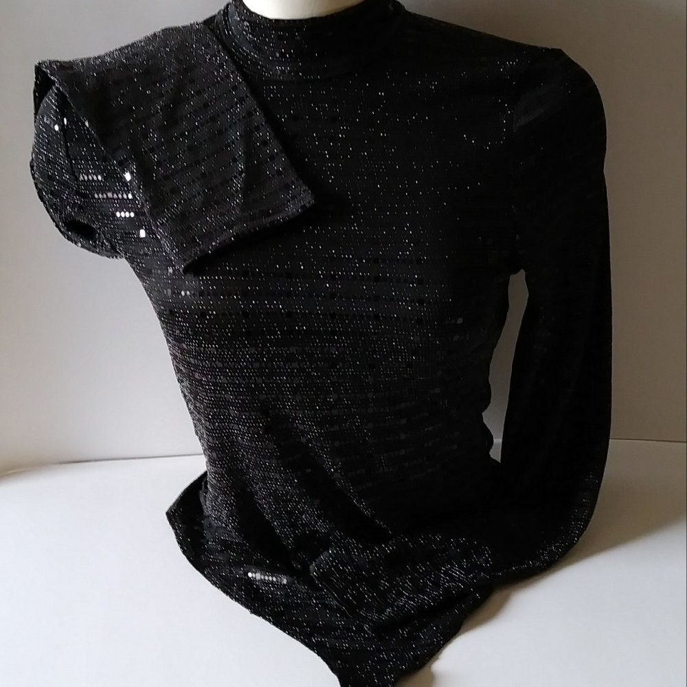 Iris Black Bodysuit Long Sleeve Large - Picture 3 of 16